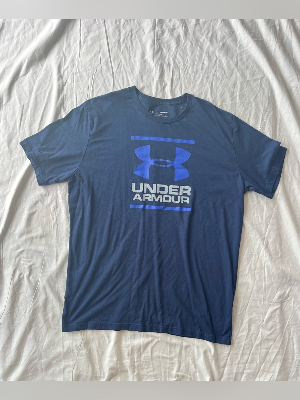 Under Armour Navy Blue Short Sleeve Logo Tee XL
